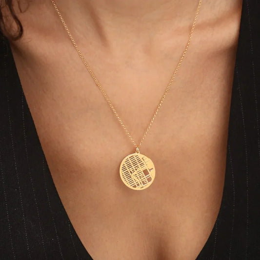 Gepersonaliseerde kaart ketting