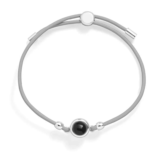 Gepersonaliseerde leren fotoarmband