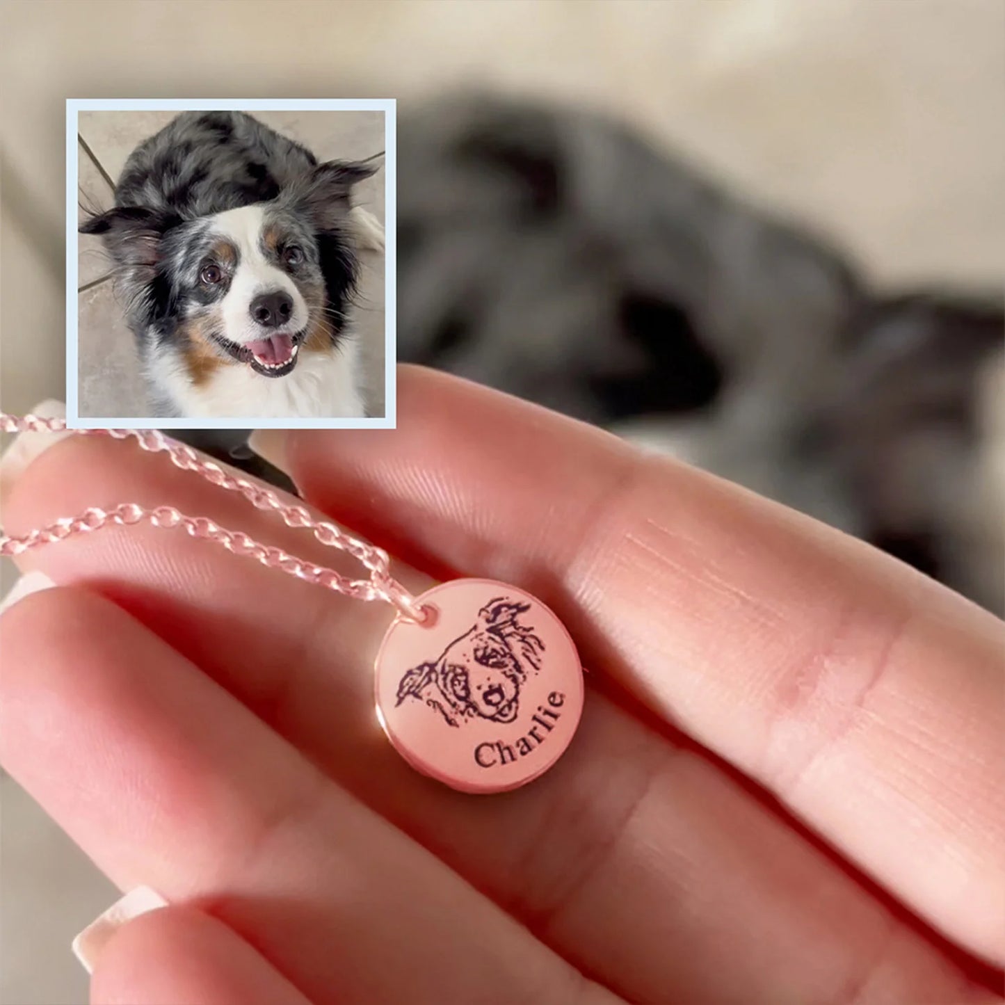 Gepersonaliseerde ketting met huisdierportret