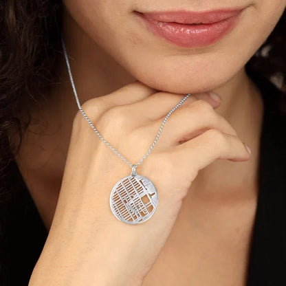 Gepersonaliseerde ketting met kaart