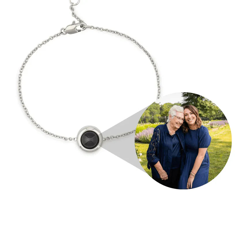 Gepersonaliseerde kabel armband met foto