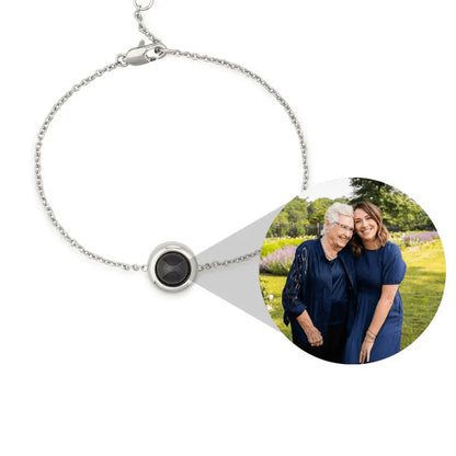 Gepersonaliseerde kabel armband met foto