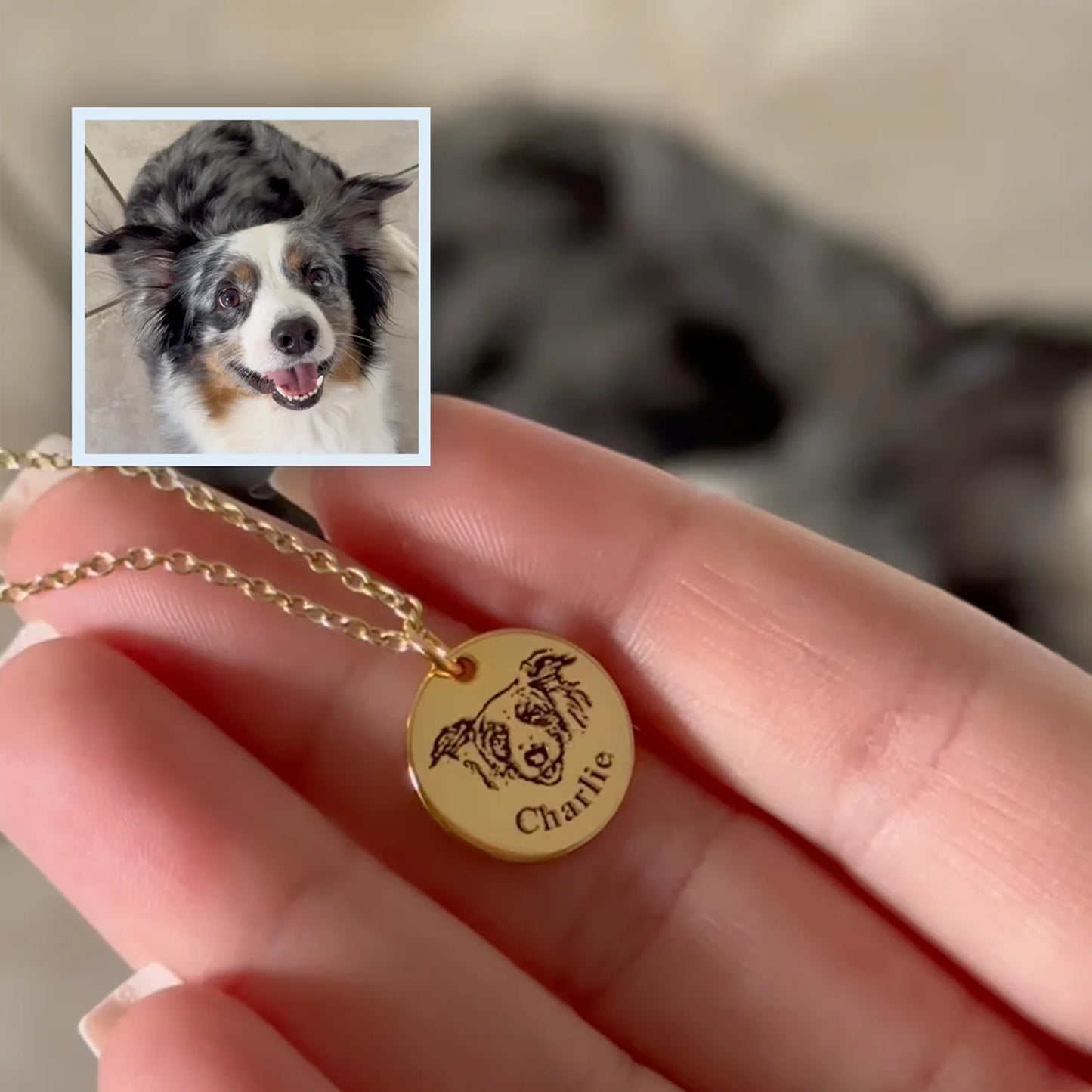 Gepersonaliseerde ketting met huisdierportret