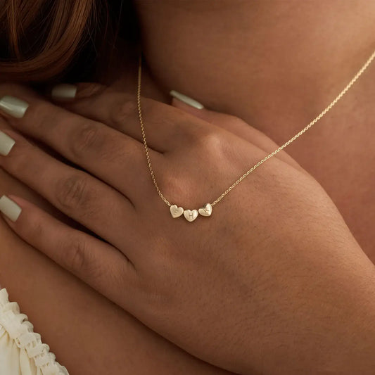 Gepersonaliseerde hart initialen ketting