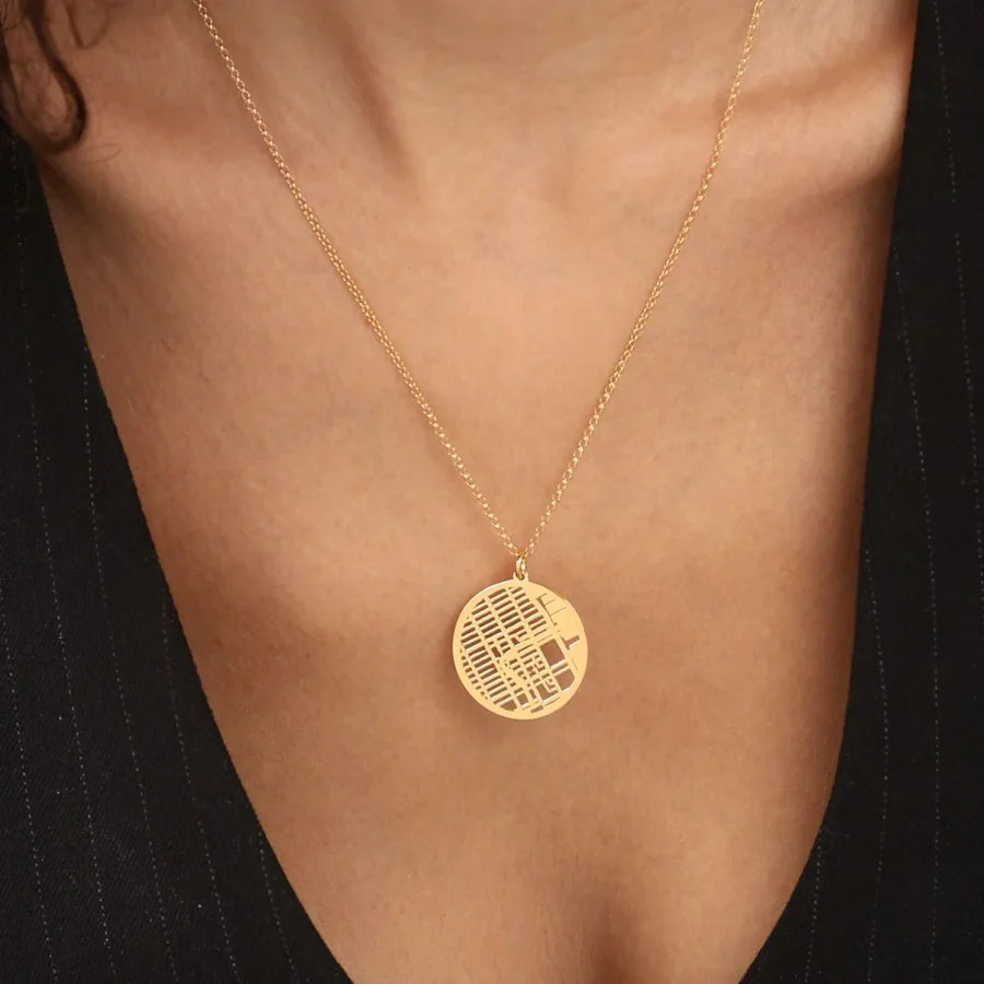 Gepersonaliseerde ketting met kaart