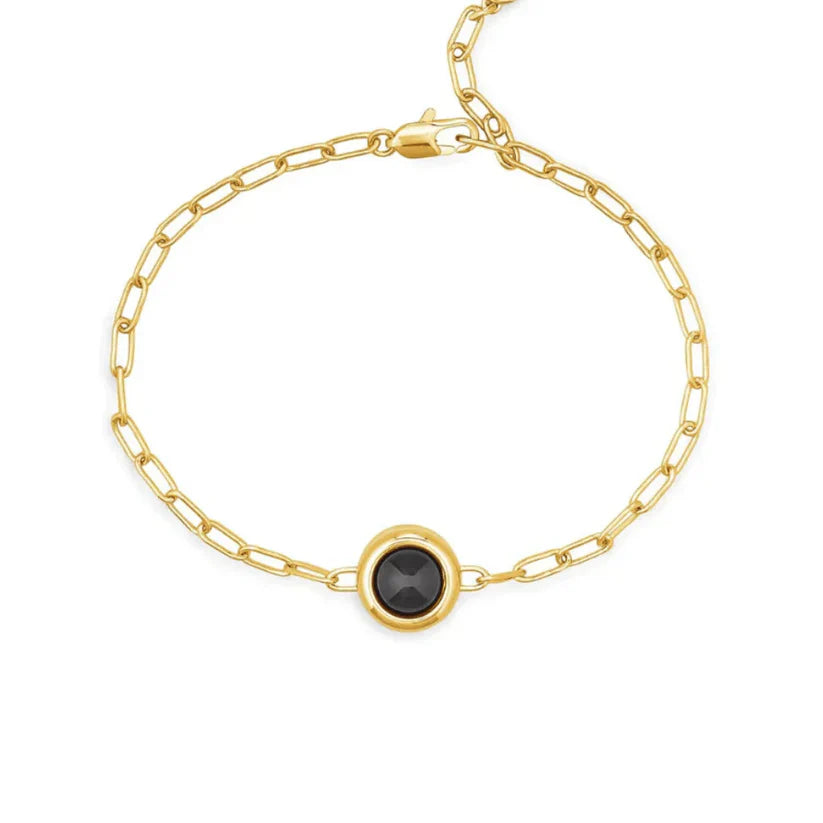 Gepersonaliseerde paperclip ketting fotoarmband