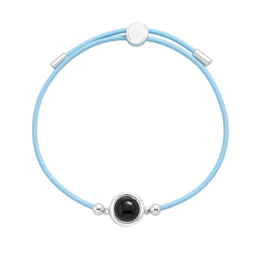 Gepersonaliseerde leren fotoarmband