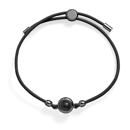 Gepersonaliseerde leren fotoarmband