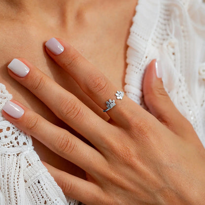 Gepersonaliseerde huisdier initialen ring