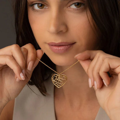 Gepersonaliseerde ketting met kaart