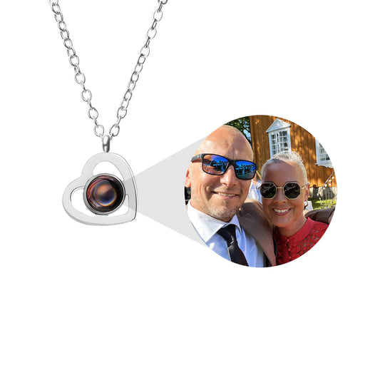 Gepersonaliseerde hart foto ketting