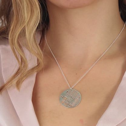 Gepersonaliseerde ketting met kaart